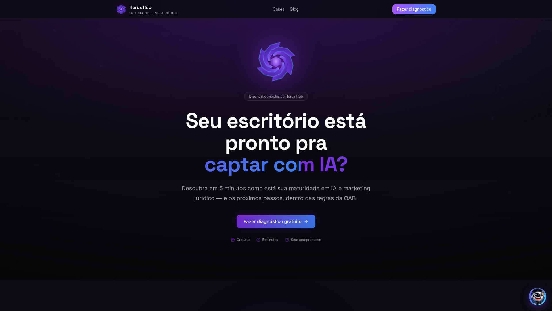 Ecossistema Digital Horus Hub — IA + Marketing Jurídico