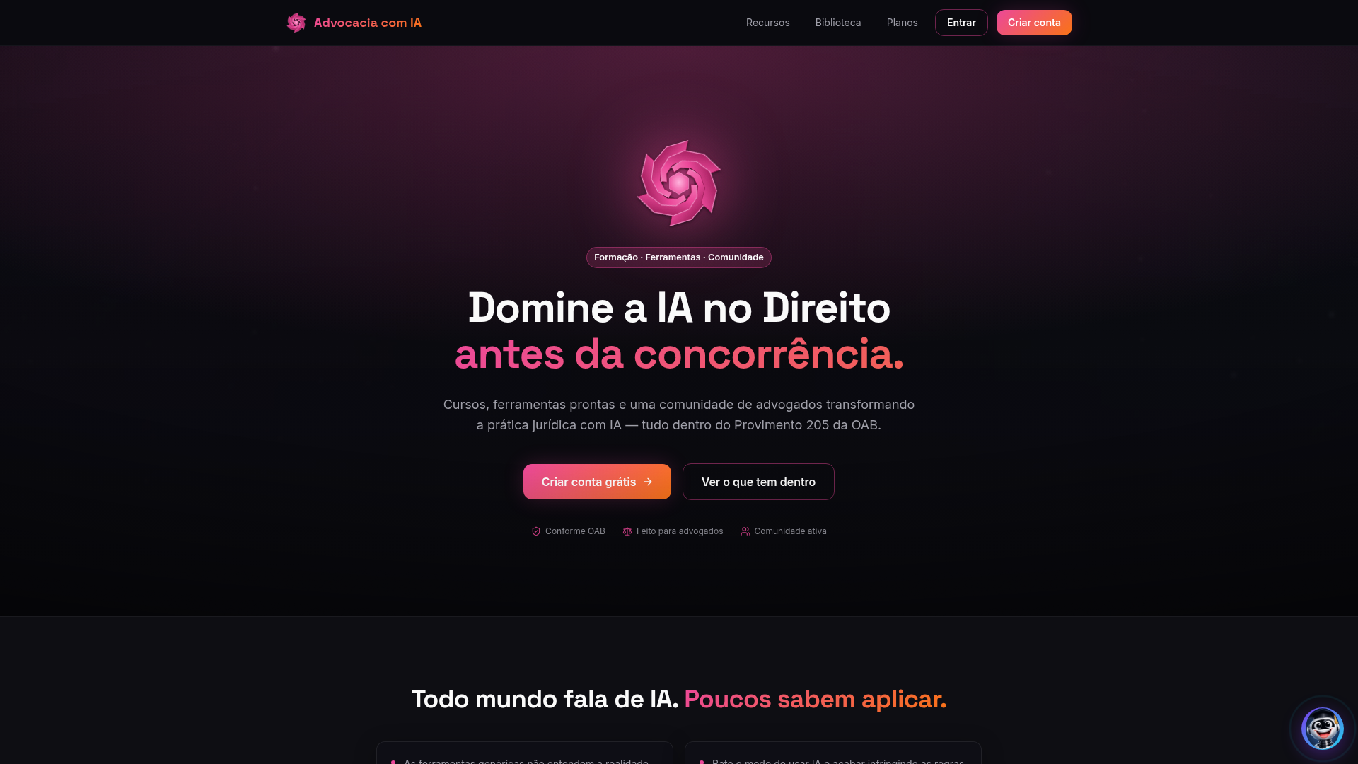 Advocacia com IA - Cursos, Ferramentas & Comunidade