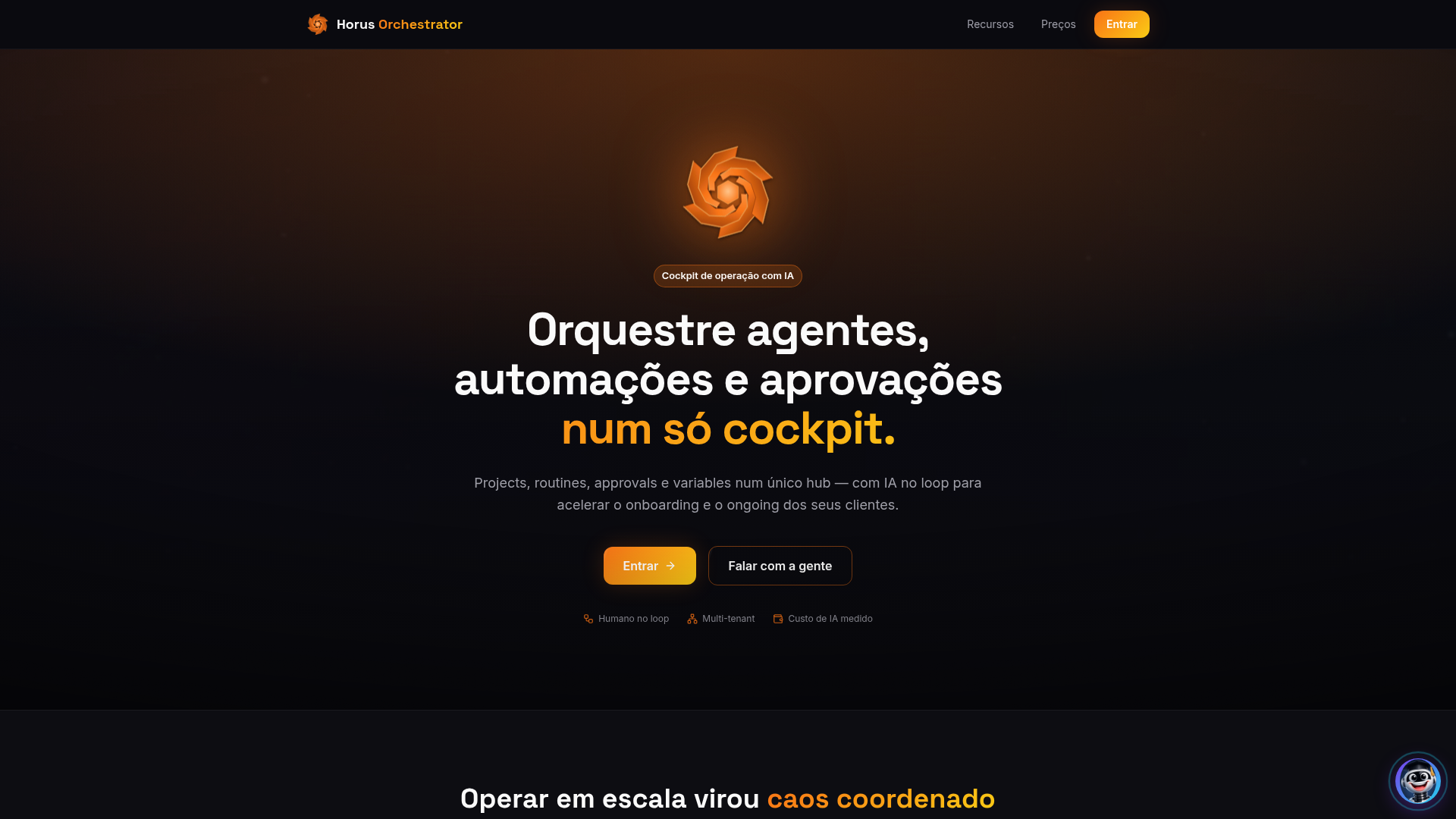 Orchestrator - Agentes IA, Workflows & Automações