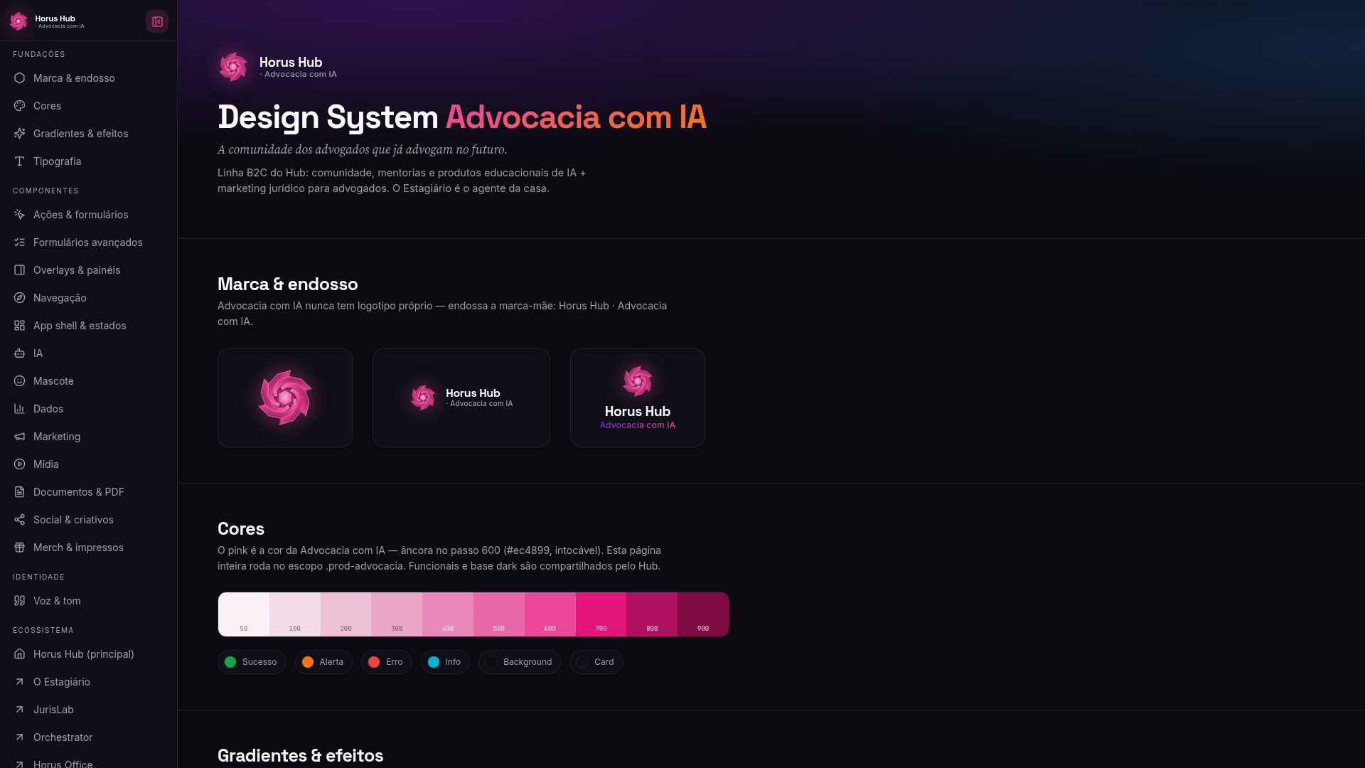 Design System Advocacia com IA
